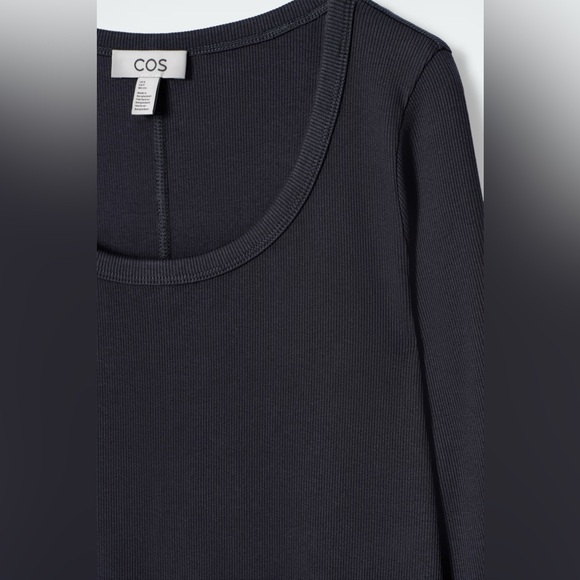 COS Ribbed Cotton Midi Dress - Picture 7 of 8